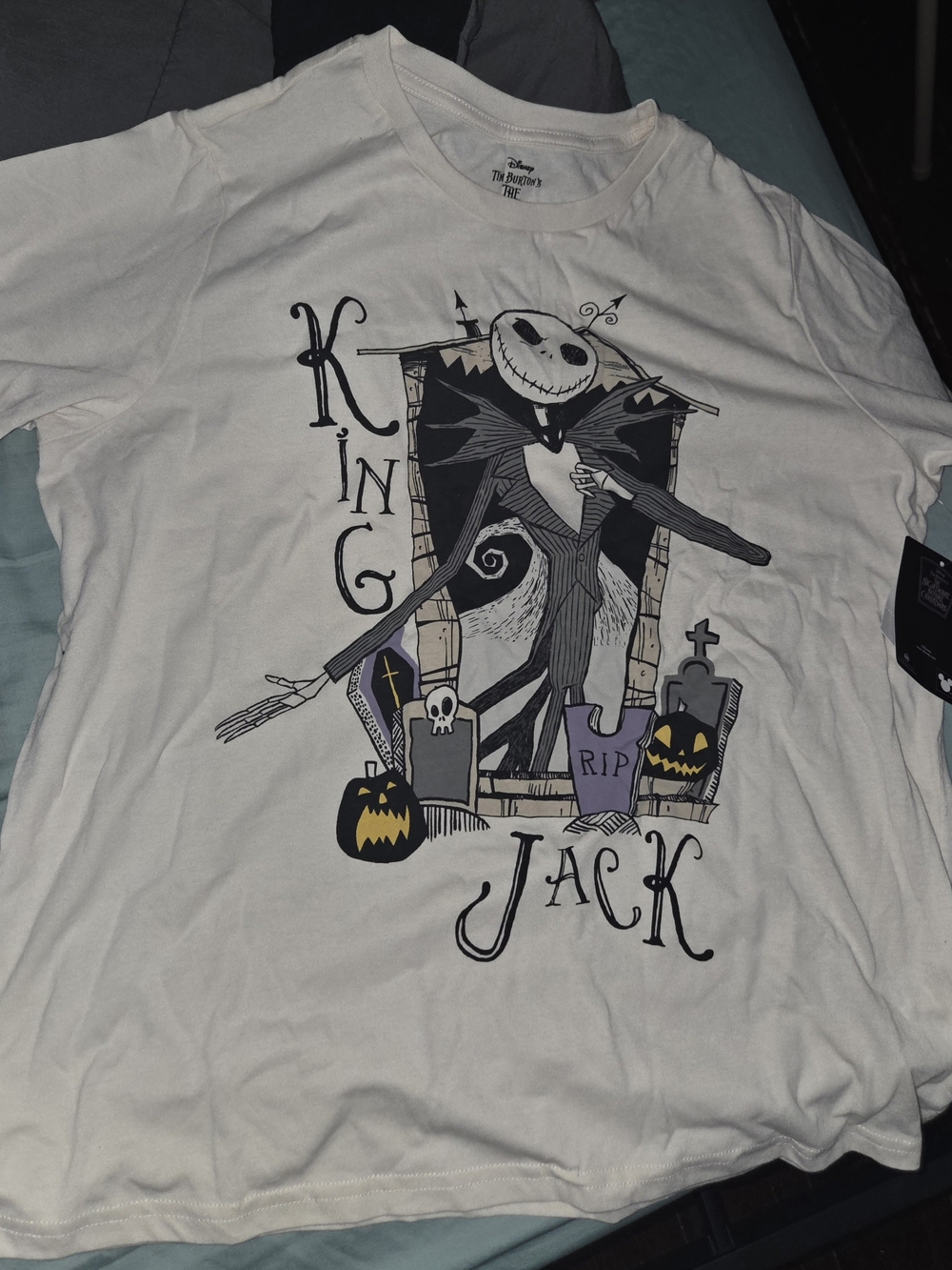 The Nightmare Before Christmas King Jack White Kids T-Shirt